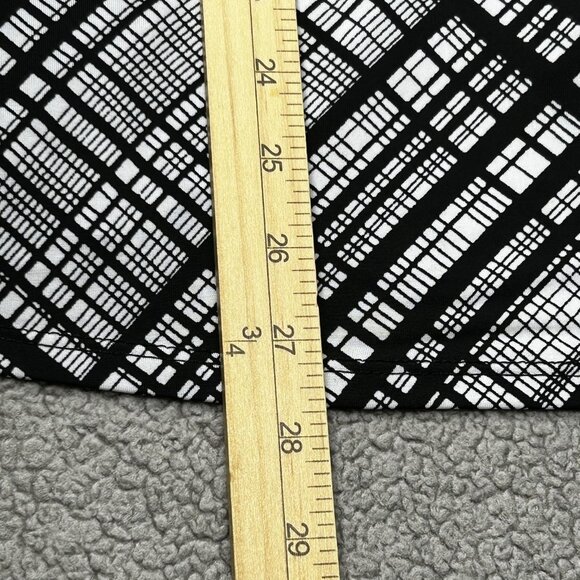 Cocomo Woman Blouse Womens 3X Geometric Tunic Long Sleeve Button Ruffle Top - Picture 10 of 10